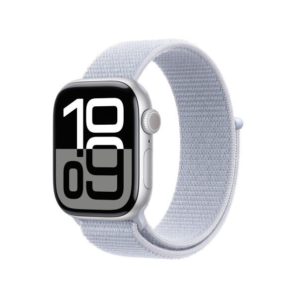 Montre intelligente Apple Watch 10 1,65" Bleu Argenté