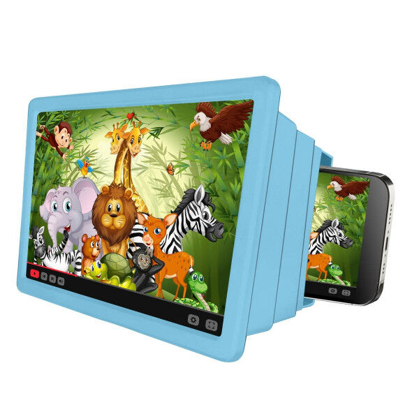 Ampliador de Pantalla para Dispositivos Móviles Celly KIDSMOVIEBL Azul