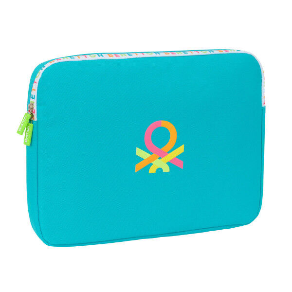 Housse d'ordinateur portable Benetton Summer Bleu 15,6'' 39,5 x 27,5 x 3,5 cm