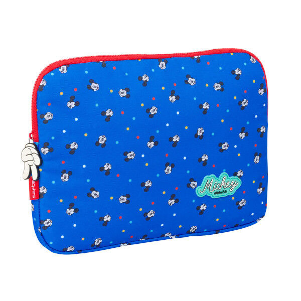 Housse d'ordinateur portable Mickey Mouse Clubhouse Good day Bleu 15,6'' 39,5 x 27,5 x 3,5 cm