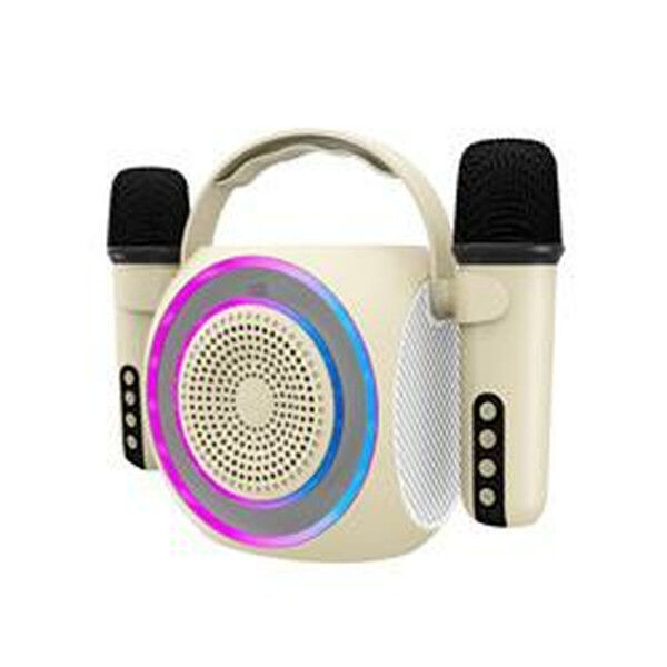 Speaker with Karaoke Microphone Celly PARTYMIC2WH White