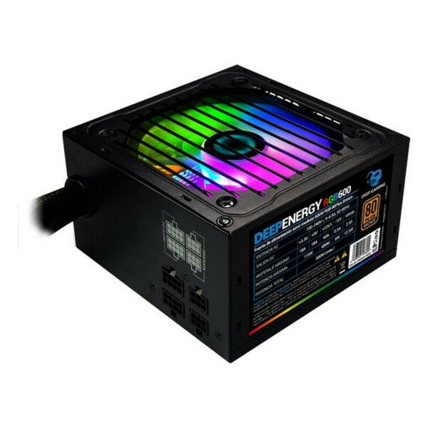 Maitinimo blokas CoolBox DeepEnergy RGB600 ATX 600 W 80 Plus Bronze RGB