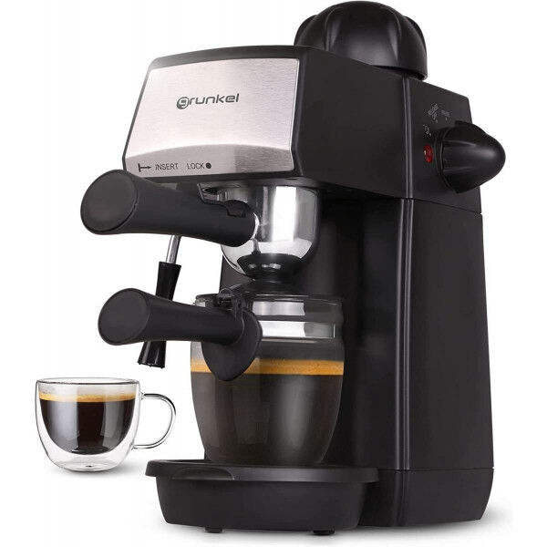 Cafetera Italiana Grunkel Negro Metal