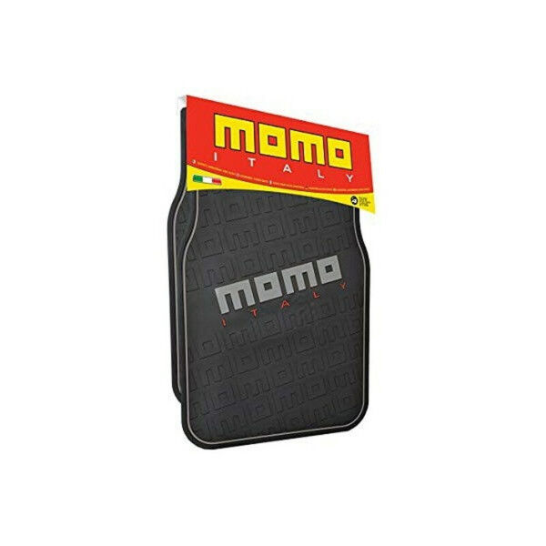 Set de Alfombrillas para Coche MOMO CM009BG Negro/Rojo PVC