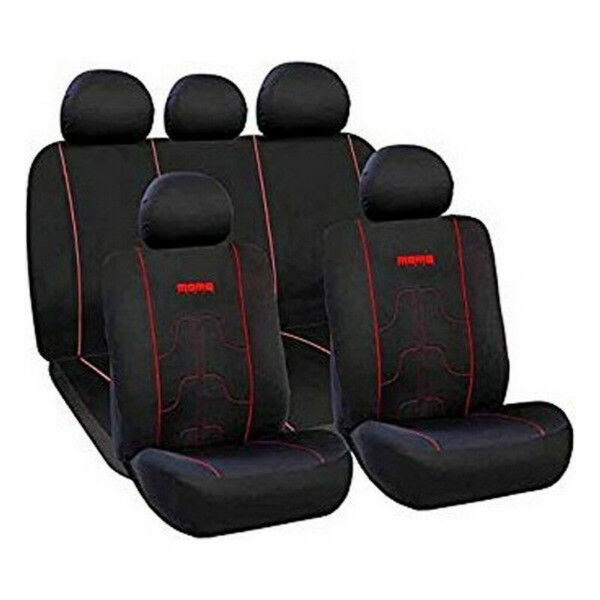 Car Seat Covers MOMO 21 Black Black/Red Polyester