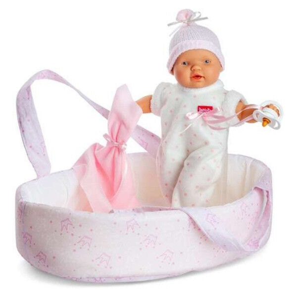 Muñeco Bebé Berjuan 351 Canasta Rosa 28 cm (28 cm)