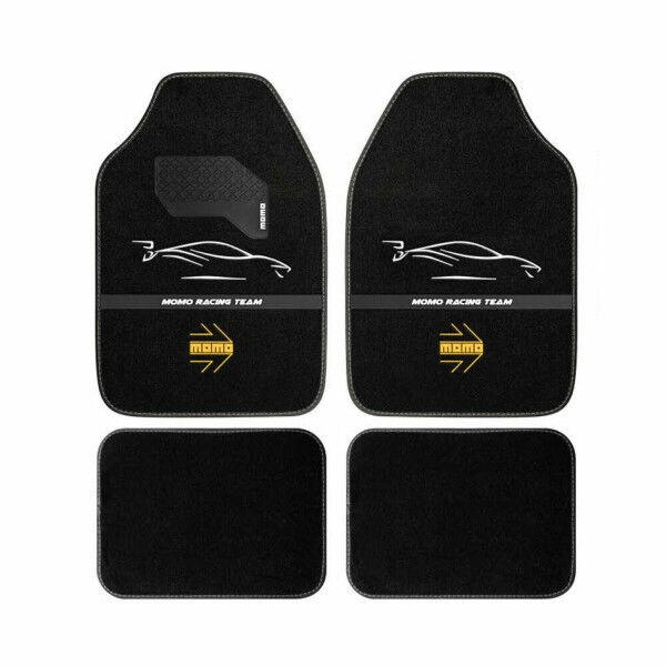 Alfombrilla para Coche MOMO MomlCM4A7BW Blanco/Negro Universal