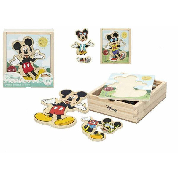 Drewniane Puzzle dla Dzieci Disney Drewno (19 pcs)