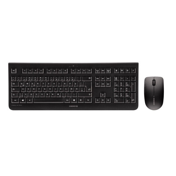 Clavier et souris sans fil Cherry JD-0710ES-2 Noir Espagnol Qwerty