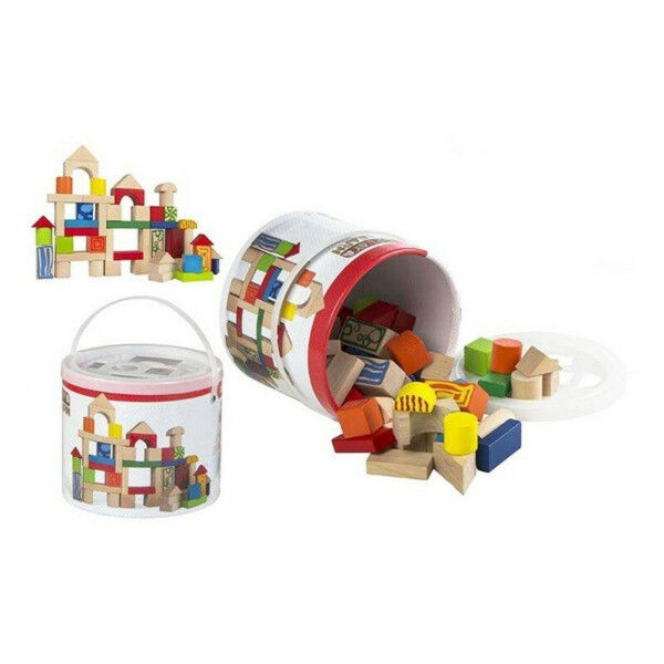 Boat with Building Blocks Colorbaby (50 pcs)