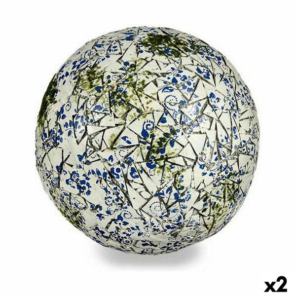 Figura Decorativa para Jardín Ibergarden ZD180106 Poliresina Bola 31,5 x 31,5 x 31,5 cm (2 Unidades)