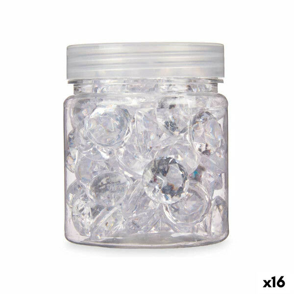 Dekoratyviniai akmenys Deimantas 150 g Skaidrus (16 vnt.)
