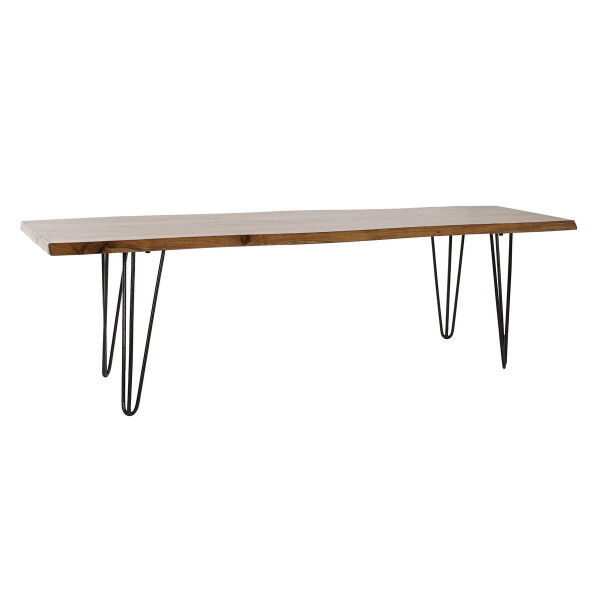 Suoliukas DKD Home Decor 160 x 46 x 46 cm Natūralus Juoda Šviesiai rudas Alpino