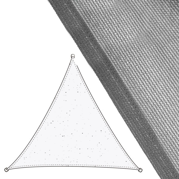 Shade Sail Vela sombreo Grey 5 x 5 m 500 x 500 x 0,5 cm Awning