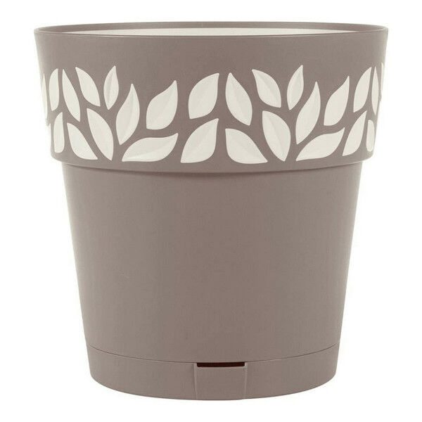 Selbstbewässernder Blumentopf Stefanplast 3920111 Braun Beige Kunststoff 19 x 19 x 19 cm