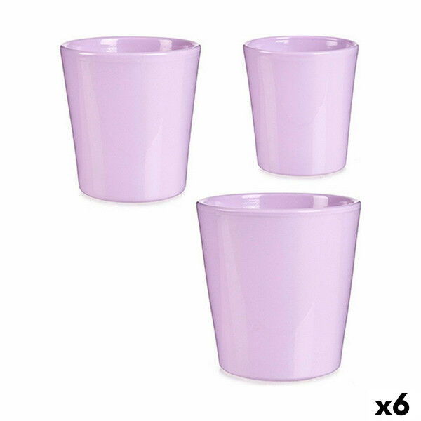 Set de Macetas Ibergarden LINCE PQ - SMC Lila Arcilla (6 Unidades)