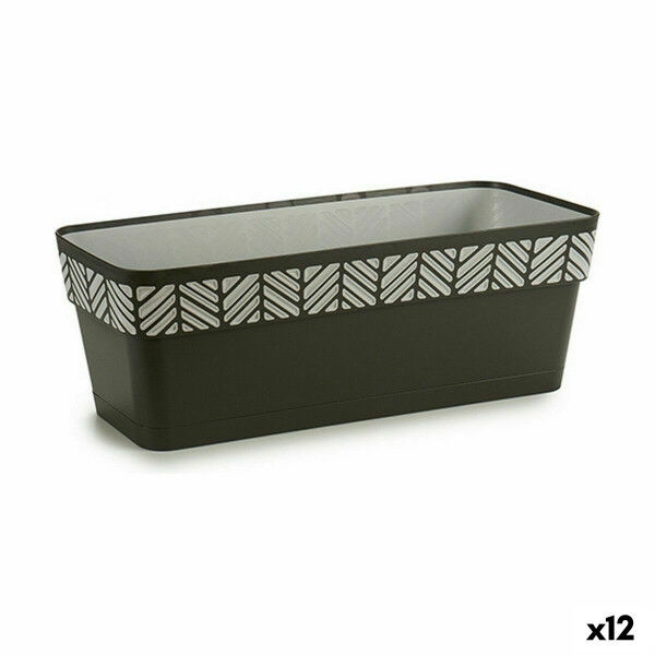 Blumenkasten Stefanplast Orfeo Anthrazit Kunststoff 18 x 17 x 49,5 cm (12 Stück)