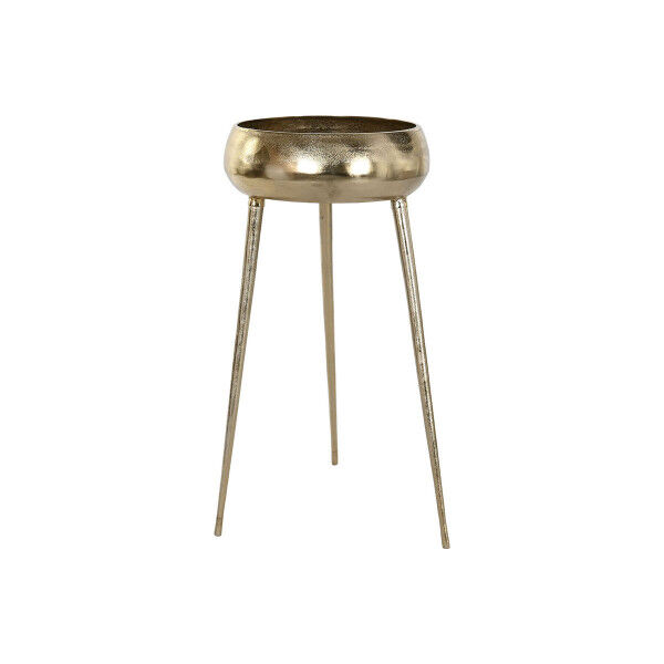 Macetero Home ESPRIT Dorado Aluminio Moderno 35,5 X 35,5 X 77 cm