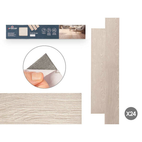 Nalepki Parquet Szary 24 Sztuk