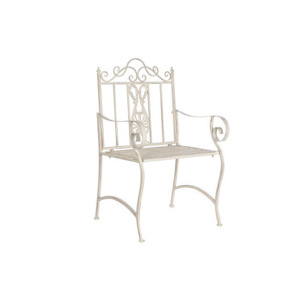 Záhradná stolička DKD Home Decor Biały Metal 63,5 x 52 x 98 cm