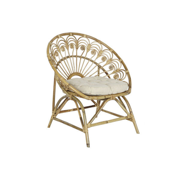 Gartenstuhl DKD Home Decor Weiß Braun 75 x 50 x 90 cm 80 x 66 x 89 cm 84 x 70 x 90 cm
