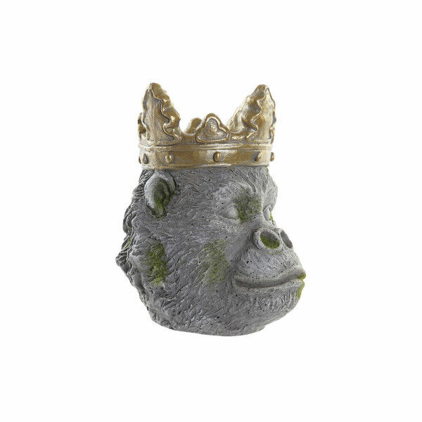 Kabantis šviestuvas DKD Home Decor Pilka Auksinis Gorila Magnis (29 x 26 x 34,9 cm)