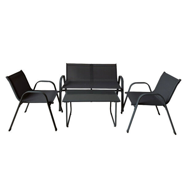 Sodo baldai Marbueno Juoda 115 x 77 x 65 cm