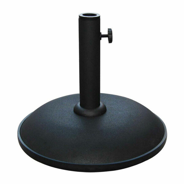 Marbueno Base Umbrella Round Cement 36x29.5 cm 11KG Black Garden, Pool, Terrace 10444