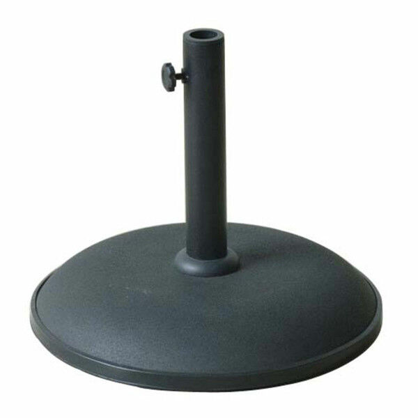 Marbueno Base Sombrilla Redonda Cemento 41,5x35 cm 15KG Negro Jardin, Piscina y Terraza 10447