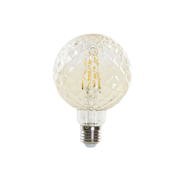 LED lamp DKD Home Decor Amber 4 W E27 450 lm 9,5 x 9,5 x 14 cm