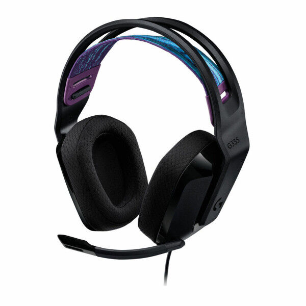 Słuchawki z Mikrofonem Logitech 981-000978 Czarny