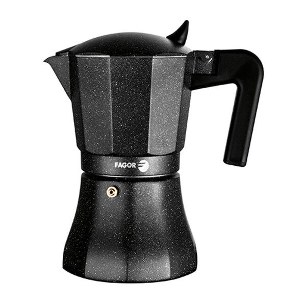 Italienische Kaffeemaschine Fagor Schwarz Aluminium 12 Kopper
