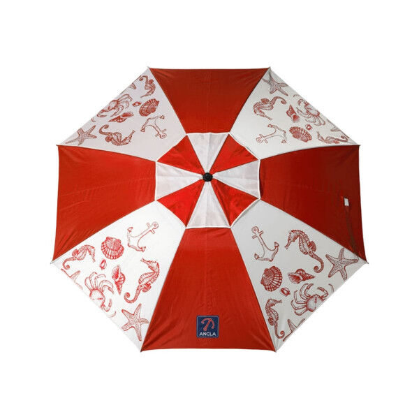 Parasol de plage Rouge Ø 200 cm SPF50+ Marin