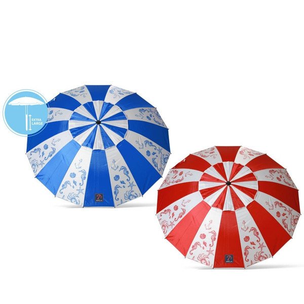 Paplūdimio skėtis Ø 220 cm SPF50+ Tamsiai mėlyna