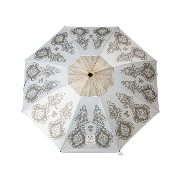 Paplūdimio skėtis Balta Ø 200 cm SPF50+ Boho