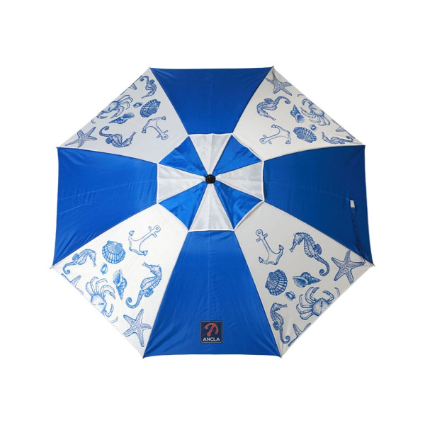 Parasol plażowy Niebieski Ø 180 cm SPF50+ Morski