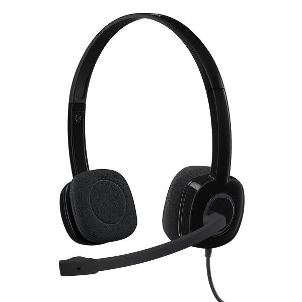 Ausinės su mikrofonu Logitech 981-000589 Juoda