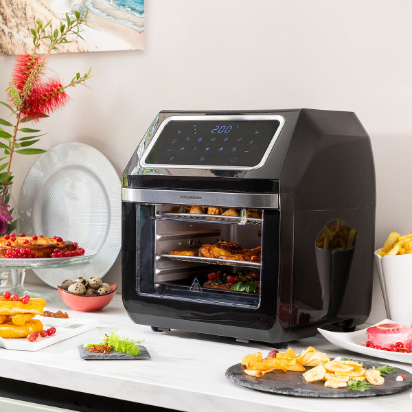 Freidora de Aire InnovaGoods Negro 1800 W 12 L Acero Inoxidable (Reacondicionado A)