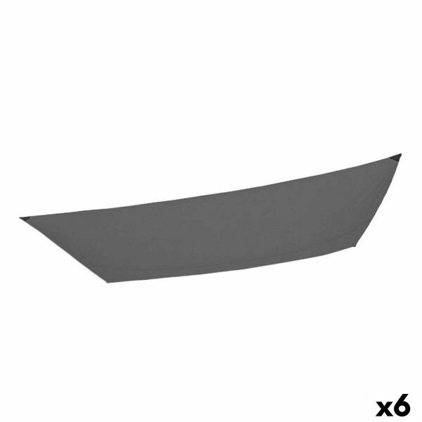 Markiza z prostokątnym żaglem przeciwsłonecznym Aktive Szary 200 x 0,5 x 300 cm Prostokątny (6 Sztuk)