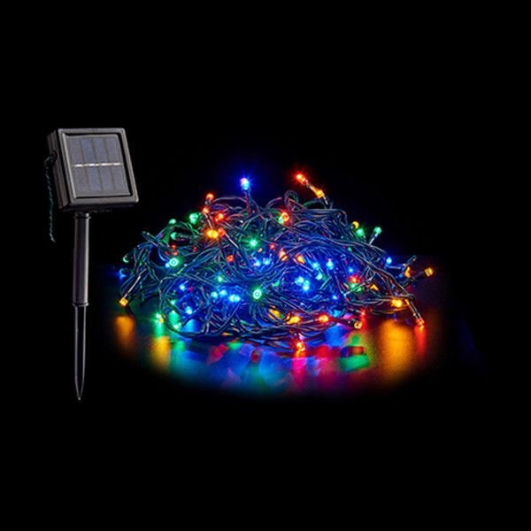 Guirlande lumineuse LED Krist+ 01784 Multicouleur Solaire