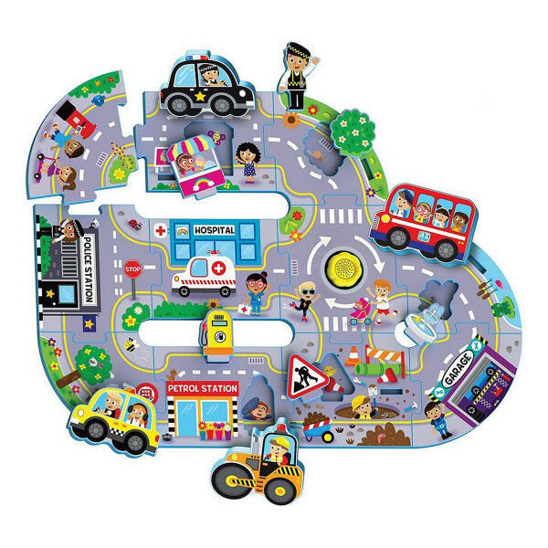 Puzzle Infantil Reig Busy City 11 Piezas