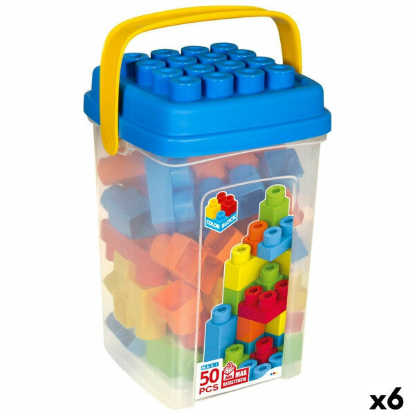 zestaw do budowania Color Block Basic Sześcian 50 Części (6 Sztuk)
