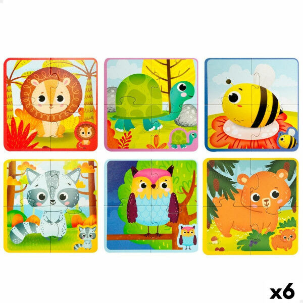 Puzzle dla dzieci Lisciani Giochi 16 x 0,1 x 16 cm Ekran dotykowy 24 Części 4 Części (6 Sztuk)