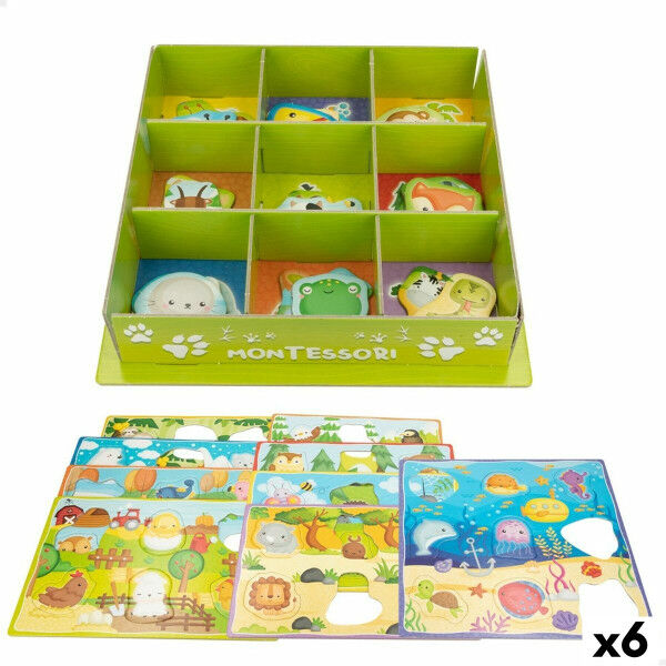 Edukacinis žaidimas Lisciani Giochi 26 x 6 x 26 cm gyvūnai Montessori metodas 67 Dalys (6 vnt.)