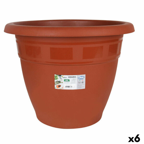 Blumentopf Dem Squares kreisförmig Braun 47,5 x 3,67 cm (6 Stück)