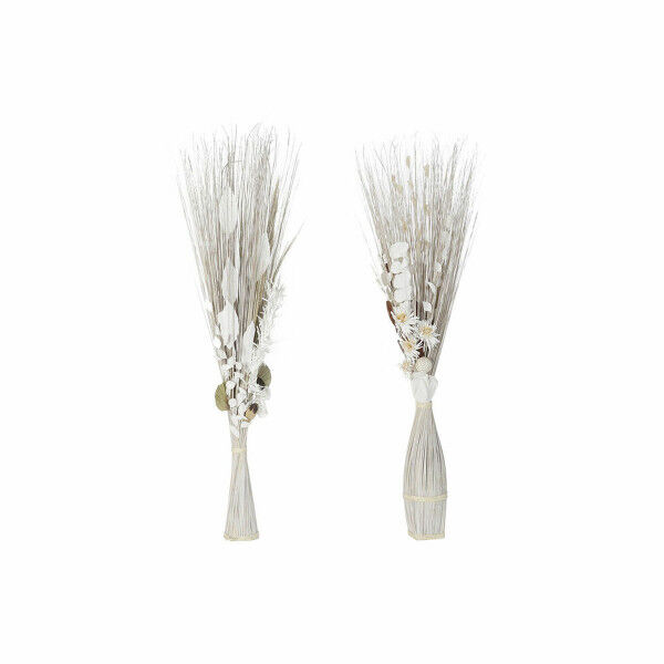 Ramo DKD Home Decor 8424001847457 Flores Natural Marrón Blanco Flor seca (40 x 40 x 150 cm) (2 Unidades)