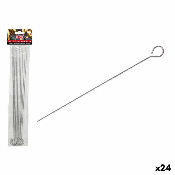 Šašlykinių rinkinys Algon Metalinis 25 cm 12 Dalys (24 vnt.)