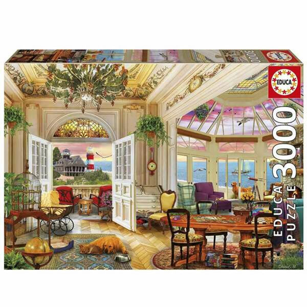 Dėlionė Educa Life in the Coast 3000 Dalys