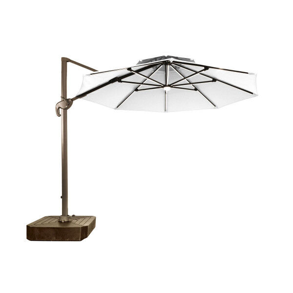 Solskærm Home ESPRIT Dunkelgrau Hellbraun 290 x 350 x 280 cm