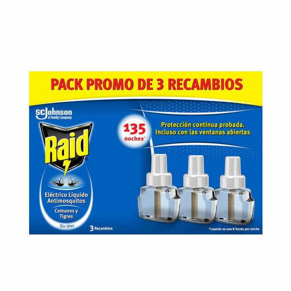 Recambio Antimosquitos Raid (3 Unidades)